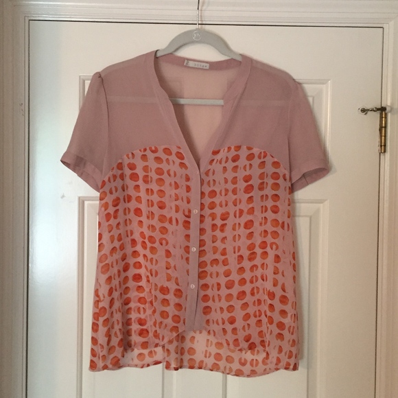 hinge Tops - Hinge Orange Dot Top